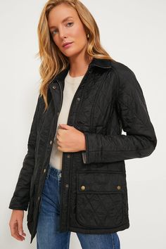 Black Beadnell Polarquilt Jacket | Barbour Barbour Beadnell, Since 1894, Barbour Quilted Jacket, Plus And Minus, Tartan Plaid, Winter Style, Quilted Jacket, Outdoor Adventures, Outerwear Women