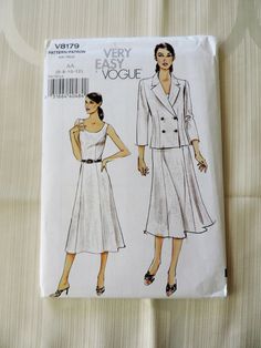 a woman's dress and jacket sewing pattern