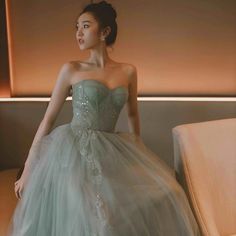 Mint Green Sweetheart Lace and Tulle Formal Dress, Light Sage Green Dress, Light Green Dress Formal, 18th Gown, Light Green Wedding Dress, Sage Green Dress Formal, Pastel Green Prom Dress, Green Mint Dress, Sage Green Formal Dress, Light Green Gown