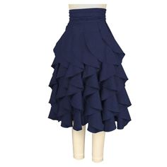 Florence Flounce Skirt in Navy-Skirts-Glitz Glam and Rebellion GGR Pinup, Retro, and Rockabilly Fashions Kids Summer Dresses, African Fashion Skirts, Pretty Skirts, Flounce Skirt, Designer Kids Clothes, Party Wear Sarees, Cute Skirts, Skirt Design, Ruffle Skirt