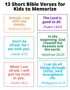 the bible verses for kids to memo them on their own wallpaper, with colorful lettering