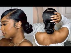 Black Hair Bun, Natural Hair Ponytail, Low Ponytail Hairstyles, High Ponytail Hairstyles, Natural Hair Bun Styles, Sleek Ponytail Hairstyles, Knot Bun, Low Bun Hairstyles