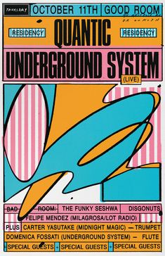 the poster for an underground system concert