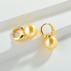 New Elegant Pearl Earrings for Women in 14K Gold Plated (14mm, White, – Huge Tomato Elegant Gold Huggie Earrings With Shiny Finish, Classic Gold Huggie Pearl Earrings, Formal Gold Hypoallergenic Hoop Earrings, Gold Hypoallergenic Hoop Earrings For Formal Occasions, Hypoallergenic Gold Hoop Earrings For Formal Events, Gold Round Huggie Earrings For Formal Occasions, Gold Plated Huggie Pearl Earrings, Gold-plated Huggie Pearl Earrings, Tarnish Resistant Gold Plated Round Pearl Earrings