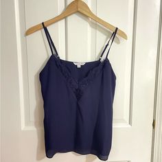 Ophelia Rose Lace Camisole Tank Top In Navy Blue Size S Color Navy Blue New Worn Brand New!! No Stains, Pilling, Or Holes Price Is Negotiable!! All Offers Welcome Blue Camisole With Delicate Straps For Spring, Blue Camisole With Lace Trim And Spaghetti Straps, Blue Spaghetti Strap Tank Top With Lace Trim, Blue Sleeveless Tops With Adjustable Straps, Blue Lace Trim Camisole With Spaghetti Straps, Blue Lace Trim Spaghetti Strap Camisole, Blue Lace Trim Camisole, Blue Lace Trim Camisole Top, Blue Camisole With Spaghetti Straps