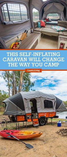 this self - inflating caravan will change the way you camp with your rv