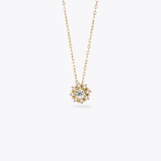 charm diamond necklace - Berradas Jewellery Sunflower Necklace, Bright Future, Flower Necklace, Chain Lengths, Chain Length, Gold Vermeil, Timeless Elegance, Sunflower, 18k Gold