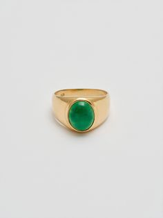 Classico Jade Signet Get Lucky, Semi Precious Gems, Cabochon Ring, Jade Ring, Ring Oval, Jade Stone, Precious Gems, Good Fortune, Oval Cabochon