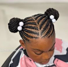 Baddie Braid Hairstyles, Cornrow Hairstyles For School, Kids School Hairstyles, Girls School Hairstyles, Quick Hairstyles For School