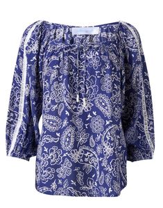 navy-paisley-top_product.jpeg Tropical Inspiration, Skirt And Top Dress, Paisley Top, Balloon Sleeves, Skirt Top, Paisley Print, Shirt Outfit, Dress Accessories, Everyday Look