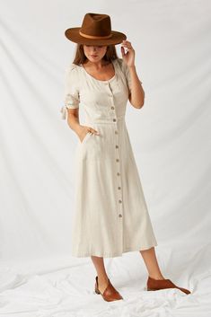 Long Sleeve Linen Button Down Midi Dress | Boho Clothing – Sophie & Hailee Long Button Down Dress, White Ruffle Shirt, Button Down Midi Dress, Charity Shops, Tie Dye Mini Dress, Tie Dye Sweater, Boho Dresses, Woman's Fashion, Dress Boho