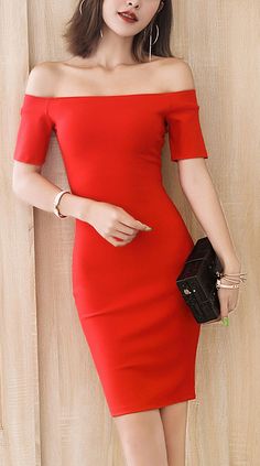 Hot Red Off Shoulder Tight Fitted Midi Dress (Elegant) Red Stretch Off-shoulder Bodycon Dress, Elegant Red Off-shoulder Dress For Spring, Elegant Red Off Shoulder Dress For Spring, Elegant Red Off Shoulder Dress For Summer, Elegant Fitted Off Shoulder Dress With Short Sleeves, Red Off-shoulder Bodycon Dress For Summer, Red Fitted Off Shoulder Dress For Summer, Fitted Red Off Shoulder Dress For Summer, Fitted Red Off-shoulder Dress For Summer