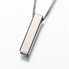 Our titanium rectangle pendant has smooth beveled edges and a slide design which allows the chain to pass through the body of the pendant. It is filled through a screw in the bottom. Each piece of cremation jewelry can hold a small amount of cremation ashes. Please note: Necklace Chain is not included Cremation Necklaces, Rectangle Pendant, Urn Jewelry, Titanium Jewelry, Urn Necklaces, Jewellery Uk, Cremation Jewelry, Keepsake Jewelry, Titanium Rings