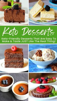 keto desserts that are easy to make and delicious