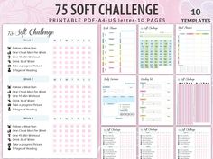 the ultimate printable planner with 75 soft challenge pages