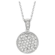 1.05 Carat Natural Diamond Necklace 14K White Gold G SI 18 inches chain 100% Natural Diamonds, Not Enhanced in any way Round Cut Diamond Necklace 1.05CT G-H SI 15/16 inch in height, 5/8 inch in width 14K White Gold Prong style 5.6 grams 40 stones N4991WD ALL OUR ITEMS ARE AVAILABLE TO BE ORDERED IN 14K WHITE, ROSE OR YELLOW GOLD UPON REQUEST. All Chains of Pendants and Necklaces Can be Requested in 16'' or 18'' Length. . This item is proudly handcrafted in the USA. Perfect gift on any occasion. Gold G, Diamond Pendant Necklace, Round Cut Diamond, Diamond White, Natural Diamonds, Diamond Necklace, Silver Necklace, Jewelry Necklace Pendant, Yellow Gold