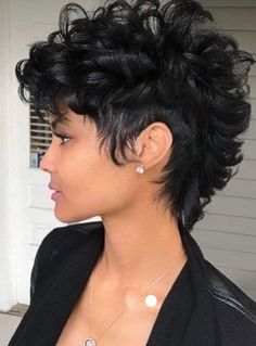 Short Black Hair, Pixie Hair, Custom Wigs