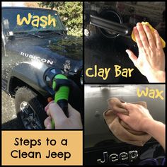 steps to a clean jeep wash and wax