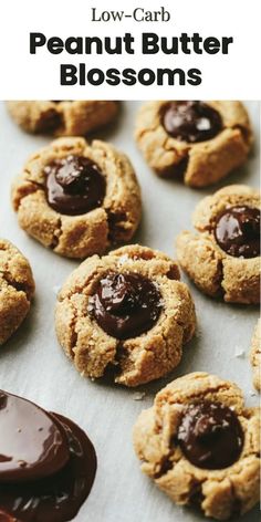 These low carb peanut butter blossoms are absolutely delicious simple to prepare and a healthier version of the classic treat With no refined sugar glutenfree lowcarb and even dairyfree this recipe ticks all the boxes #ketolife #ketojourney #recipes #ketorecetas #ketogenicfood #ketodessert #ketoadapted #ketosis #nocarbs #ketobeginner