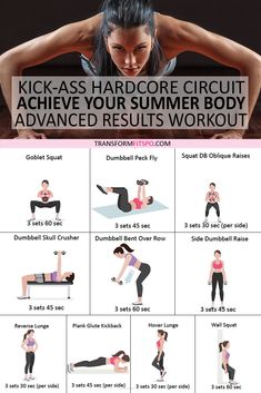 Dumbell Circuit, Fitness Before After, Dumbbell Exercises, Transformation Fitness, Tight Tummy, Advanced Workout, Dream Summer, Goblet Squat, Outfit Yoga