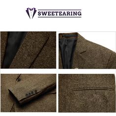 Sweetearing presents a timeless and elegant option for men with their Vintage Classic Tweed Notch Lapel Tuxedos. These tuxedos feature a vintage-inspired design, incorporating a traditional notch lapel. Perfect for formal occasions, this collection combines classic style with a touch of sophistication. Experience timeless style and sophistication in this exquisite ensemble. Perfect for any occasion, this tailored tuxedo effortlessly combines comfort and class. Material: 35% Rayon / 65% Polyester Woolen Suit, Classic Tuxedo, Tuxedo Blazer, Lapel Blazer, Coffee Black, Tuxedo Suit, Brown Coffee, Custom Suit, Suits And Jackets