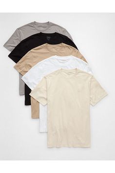 5-pack/Super soft cotton jersey/Crew neck/Short sleeves/Straight hem/This shirt is Real Good: Made with the planet in mind & a promise to continue to do better. Do Better, American Eagle Outfitters, Women's Jeans, American Eagle, Women Jeans, Short Sleeves, Crew Neck, T Shirts, T Shirt