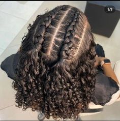 Hairstyle Ideas For Hoco, Fire Clothes, Shower Hair, Curly Hair Braids, Mixed Curly Hair, Drum Major, Quick Natural Hair Styles