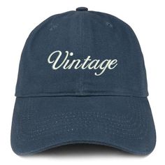 Stitchfy Vintage Embroidered Brushed Cotton Dad Hat Cap100% Brushed Cotton TwillHigh Quality Cap, EMBROIDERED in the USALow Profile, Unstructed Cap6 Panels with 6 Embroidered Ventilation EyeletsSelf-fabric Adjustable Slide Closure with BuckleOne Size Fits MostShipping- Shipment leaves warehouse in 1 Business Day.- Free Shipping to Domestic Destinations (US).Returns/Exchanges- Items must be returned within 30 days of purchase for refund or exchange to different item, or penalties might occur.- Wh Vintage Blue Dad Hat, Vintage Baseball Cap With Curved Bill, Vintage Dad Hat With Embroidered Logo, Vintage Blue Baseball Cap With Embroidered Logo, Vintage Snapback Hat With Letter Print And Curved Brim, Vintage Hat With Curved Bill, Vintage Letter Print Dad Hat, Vintage Dad Hat With Letter Print, Vintage Cotton Dad Hat With Flat Brim