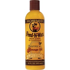 Feed-N-Wax wood polish and conditioner is ideal for enhancing the natural depth of grain while providing added protection and luster to furniture, antiques, and cabinets. Feed-N-Wax helps introduce conditioning oils that feed the wood while providing a protective coating of beeswax and carnauba wax. Feed-N-Wax can be used on finished or unfinished wood to help preserve and keep the wood from drying out, fading, or even cracking. Feed-N-Wax should be used whenever wood starts to look faded or dry, usually every month or so. Our original blend of beeswax, Brazilian carnauba wax, mineral oil, and orange oil is the perfect product to enhance the natural beauty and depth of grain in all woods, finished and unfinished. Feed-N-Wax was developed as the best follow-up to Restor-A-Finish for maintai Method Soap, Orange Scent, Furniture Polish, Container Size, Wood Polish, Orange Oil, Tito's Vodka Bottle, Natural Wax, Mustard Bottle