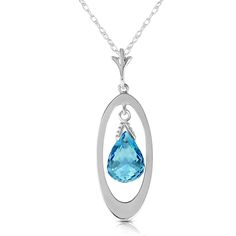 Item: 2249 Description 14k. Solid Gold Necklace With Briolette Blue Topaz (White Gold) Comes With 18" Long, 0.68 Mm Thickness Double Link Rope Chain. Item Information Metal: 14k. Solid Gold Metal Weight: 1.20 Gr. Gemstones 1 Briolette Shape, 6x4 Mm, Blue Topaz = 0.70 Ct Measurements Height: 1.14 In ( 29 Mm) Width: 0.36 In ( 9.1 Mm) Topaz Yellow, Blue Topaz Necklace, Peridot Necklace, Blue Topaz Pendant, Topaz Pendant, Solid Gold Necklace, Topaz Color, Topaz Necklace, Pink Topaz