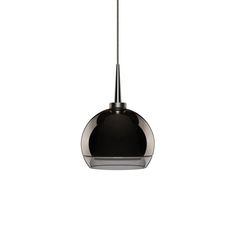 a black and silver light hanging from a ceiling