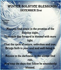 Winter Solstice Prayer Yule, Yule Blessings Winter Solstice, Yule Art Winter Solstice, Winter Solstice Blessing