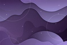 an abstract purple background with dots and waves