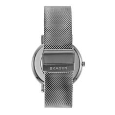 Discover timeless elegance and modern design with the Skagen Signatur Three-Hand Gray Steel Mesh Watch SKW6577. This sophisticated timepiece is perfect for those who appreciate clean lines and versatile style. Eco-Friendly Craftsmanship: Made with at least 50% recycled stainless steel, contributing to a sustainable future. Sleek Design: Features a 40mm case diameter with a minimalist, modern aesthetic that complements any outfit. Reliable Performance: Equipped with quartz movement and water-resistant up to 30 meters, ensuring durability and precision. Timeless Stainless Steel Analog Watch, Modern Business Watches With Stainless Steel Clasp, Timeless Stainless Steel Business Watch, Elegant Stainless Steel Analog Chronograph Watch, Minimalist Formal Watch With Round Dial, Minimalist Quartz Watch For Formal Occasions, Minimalist Quartz Watches For Formal Occasions, Minimalist Formal Watch, Minimalist Formal Watches