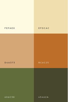 the color scheme for an interior painting project with neutrals and browns, including green, brown