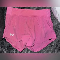 Nwt! Women’s Under Armour Run Shorts. Size Medium. Under Armour Shorts Womens, Casual Pink Under Armour Bottoms, Under Armour Pink Workout Bottoms, Under Armour Pink Athletic Shorts With Built-in Shorts, Under Armour Pink Sports Shorts, Under Armour Pink Summer Shorts, Pink Under Armour Workout Bottoms, Pink Under Armour Summer Shorts, Under Armour Casual Pink Shorts