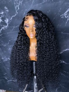 Description Our Luxury Starter Wig collection is an affordable collection of wigs, perfect for those looking to try wigs for the first time or those looking to slay on a budget! The Luxury Starter Wig collection is made with our affordable Virgin Hair and can fit head sizes 21"-23.5". lengths 16"-22" are made with 3 bundles & 5x5 closurelengths 24"-30" are made with 4 bundles & 5x5 closure Luxury Starter Wigs come with: ✨5x5 Transparent Lace Closure (HD upgrade available) ✨Customization & Stylin Lace Front Wigs On Mannequin, Wigs On Mannequin Head, Black Curly Wig, Wig Collection, Frontal Wig Hairstyles, Long Curly Wig, Fancy Gowns, Hairstyle Inspo, Protective Hairstyle