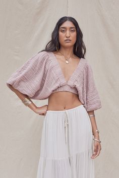 Deep V Outfit, Whimsical Clothes, Oversized Kimono, Wardrobe Building, Float Like A Butterfly, Like A Butterfly, Boho Crop Tops, Blue Agave, Wardrobe Inspiration