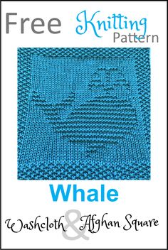 the knitting pattern for narwhale and afghan square