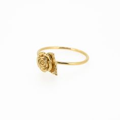 Embrace the beauty of nature with our 3D-printed Rose Ring. This intricately crafted piece captures the essence of a blooming rose, making it a stunning accessory for flower enthusiasts and nature lovers alike. Whether as a gift or a treat for yourself, this delicate and dainty ring is sure to make a lasting impression. Size: Varies by size about 2.5-3.5 tall and 1.2-1.3 thick Elegant Adjustable Rose-colored Ring, Rose Design Open Ring Jewelry Gift, Dainty Rose Design Flower Ring For Gift, Dainty Rose Design Flower Ring For Anniversary, Dainty Rose Design Flower Ring Gift, Dainty Rose Design Flower Promise Ring, Dainty Rose Gold Ring With Rose Design, Dainty Flower Shaped Rose Jewelry, Dainty Flower-shaped Rose Jewelry