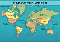 a map of the world with all countries