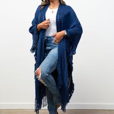 Get cozy with the Kayla Cozy Bohemian Ruana! Featuring delicate detailing and frayed borders, this ruana brings a touch of boho chic to any outfit. Stay warm and stylish with this playful addition to your wardrobe. One Size: S-3XL Cozy Bohemian, Flannel Jacket, Graphic Tops, Romper With Skirt, Anaheim, Getting Cozy, Cute Fashion, Cardigans For Women, Dress Accessories