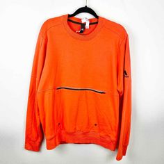 Adidas Orange Reflective Crewneck Sweatshirt 

Smoke free home, one small spot on the front pictured no other flaws. 

Shoulder to shoulder: 14
Pit to pit: 23
Length: 29 Orange Crew Neck Sweater With Ribbed Cuffs, Orange Ribbed Cuff Crew Neck Sweater, Orange Sporty Crew Neck Top, Orange Crew Neck Top For Winter, Orange Relaxed Fit Sporty Sweatshirt, Orange Relaxed Fit Long Sleeve Sweatshirt, Adidas Crew Neck Sports Top, Adidas Crew Neck Top For Sports, Adidas Long Sleeve Sweatshirt For Sports