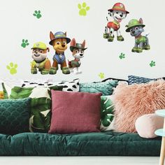 the paw patrol wall decals are perfect for any child's room