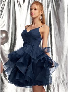 JJ's House Tulle V-Neck Fall Spring Summer Winter Ball-Gown/Princess Back Zip Sexy Sweet & Flow Modest Prom Dresses Simple Dark Navy Height:5.8ft（176cm） Bust:32in（82cm）Waist:24in（61cm）Hips:35in（89cm） No Short Blue Model Name:Maria  Height:5.7ft（175cm）  Bust:43in（109. #JJ's House #Tulle #VNeck #Fall #Spring #Summer #Winter #BallGownPrincess #BackZip #Sexy #Sweet&Flow #ModestPromDresses #Simple #DarkNavy #No #Short #Blue Poofy Cocktail Dress, Short Fluffy Dress, Cute Prom Dresses Short, Puffy Homecoming Dresses, Fancy Dresses Short, Junior Prom Dresses Short, Short Puffy Dresses, Poofy Prom Dresses, Define Feminine