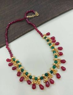 Pagadala Mala, Bead Making, Gold Mangalsutra, Fancy Blouse, Mangalsutra Designs, Gemstone Beads Jewelry, Beads Jewellery, Honey Bunny