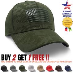 Free eBay listing template designed by BaySight Men Baseball Cap American Flag Tactical Snapback Visor Hat Trucker Camo Army Add a touch of patriotism and style to your headwear collection with these baseball caps featuring a silicone USA flag patch on the front. Crafted with care, these caps offer a perfect blend of fashion and comfort, making them a must-have accessory for any occasion. The USA flag silicone patch adds a patriotic flair to the cap, making it an ideal choice for those who want Memorial Day Sports Baseball Cap, Military Hats For Memorial Day Sports, Military Hats For Sports, Military Style Hat For Sports On Memorial Day, Patriotic Sports Hat For Veterans Day, Military Camouflage Trucker Hat For Sports, Military Style Camouflage Trucker Hat For Sports, Patriotic Baseball Cap For Veterans Day Sports Events, Patriotic Baseball Cap For Memorial Day Sports