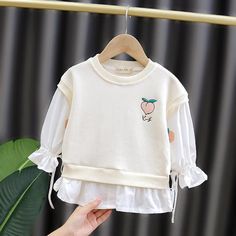 Sweatshirts for Toddler Girl - PrettyKid Cute Tops For School In Fall, Cute Fall School Tops, Cute Sleeveless Tops For Fall, Cute Fall Tops For School, Suspender Skirt Toddler, Wholesale Sweatshirts, Adorable Baby Outfits, Girl Baby Clothes, Red Suspenders