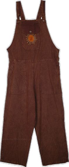 Summer Overalls With Patch Pockets, Brown Overalls With Pockets For Spring, Sleeveless Brown Jumpsuits And Rompers With Pockets, Brown Sleeveless Jumpsuit With Pockets, Brown Relaxed Fit Jumpsuits And Rompers With Pockets, Sleeveless Brown Jumpsuit With Pockets, Sleeveless Shortalls With Side Pockets For Summer, Slim Fit Sleeveless Shortalls With Pockets, Fitted Bib Front Shortalls With Pockets