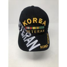 a black hat with the words korea written on it